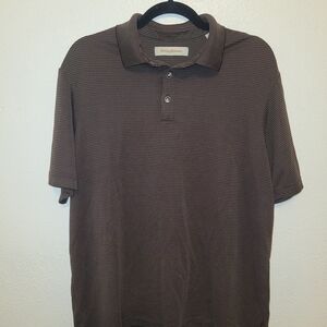 Tommy Bahama Brown Polo Shirt for Men Size Medium